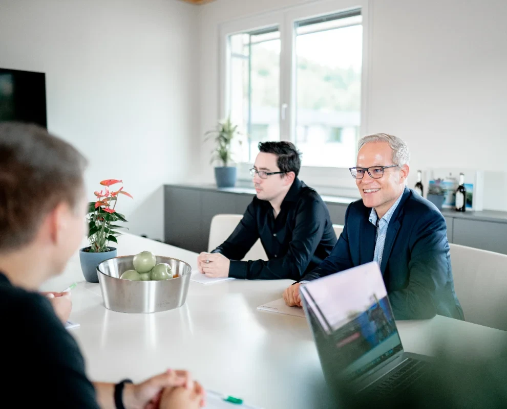 Besprechung im Werkdigital-Büro